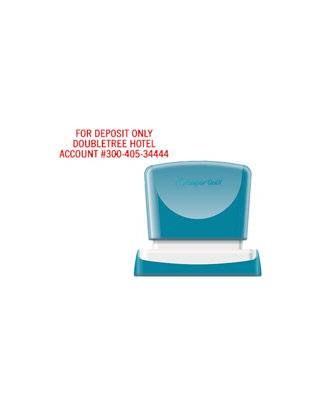 Sello x'stamper quix personalizable color rojo medidas 16x48 mm q-11
