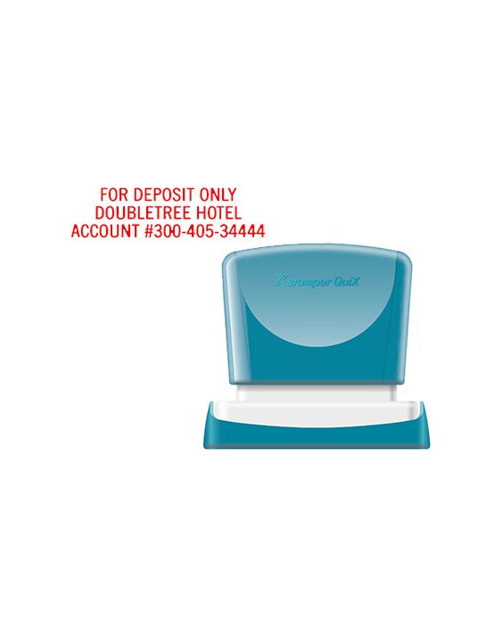 Sello x'stamper quix personalizable color rojo medidas 16x48 mm q-11