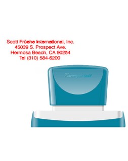 Sello x'stamper quix personalizable color rojo medidas 28x78 mm q-24