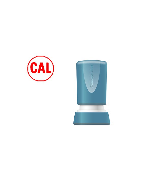 Sello x'stamper quix personalizable color rojo redondo diametro 14 mm q-32