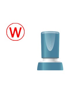 Sello x'stamper quix personalizable color rojo redondo diametro 20 mm q-34