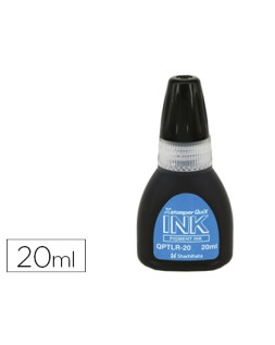 Tinta x'stamper quix para sellos negra bote de 20 ml