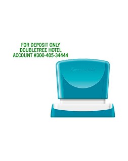 Sello x'stamper quix personalizable color verde medidas 16x48 mm q-11