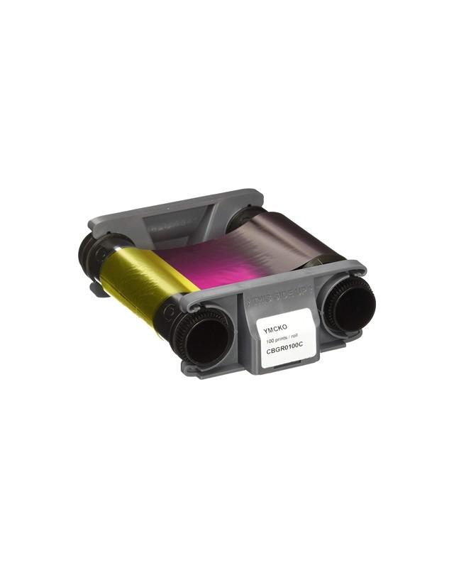 Cinta para impresora de tarjeta badgy color para 100 impresiones