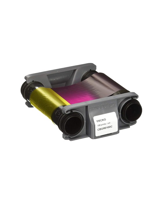Cinta para impresora de tarjeta badgy color para 100 impresiones