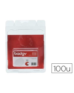 Tarjeta pvc para impresora badgy grosor 0,50 mm pack de 100 unidades