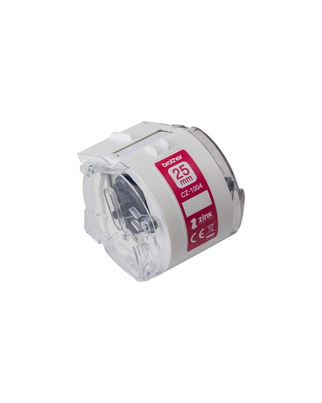 Cinta brother cz-1004 impresion color para impresora vc-500w rollo 25 mm x 5 m