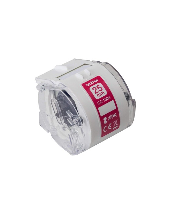 Cinta brother cz-1004 impresion color para impresora vc-500w rollo 25 mm x 5 m