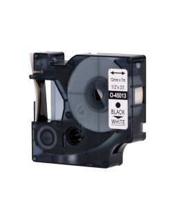 Cinta q-connect 1000 negro-blanco 12 mm x 7 m dymo