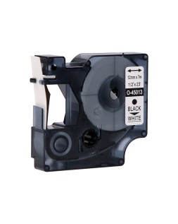Cinta q-connect 1000 negro-blanco 12 mm x 7 m dymo