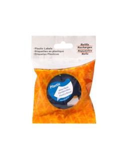 Cinta q-connect 12 mm x 4 m negro-blanco perla para maquina letratag