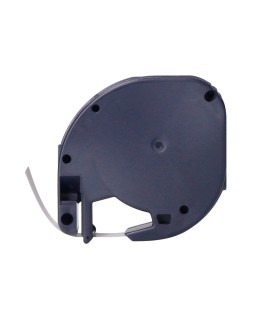 Cinta q-connect 12 mm x 4 m negro-hiperamarillo para maquina letratag