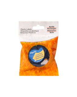 Cinta q-connect 12 mm x 4 m negro-hiperamarillo para maquina letratag