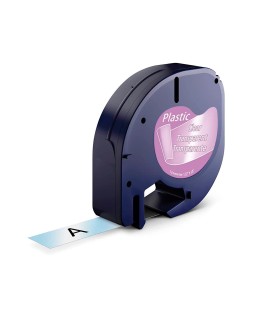 Cinta q-connect 12 mm x 4 m transparente para maquina letratag