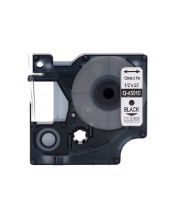 Cinta q-connect negro-transparente 12 mm x 7 m dymo
