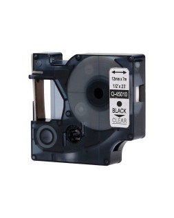 Cinta q-connect negro-transparente 12 mm x 7 m dymo