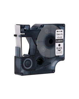 Cinta q-connect negro-transparente 12 mm x 7 m dymo