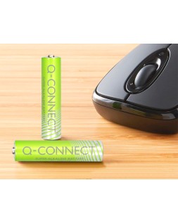 Pila q-connect alcalina aaa blister con 4 unidades