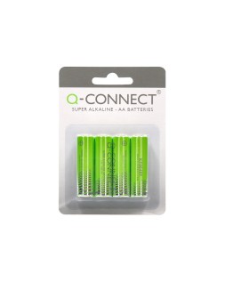 Pila q-connect alcalina aa blister con 4 unidades