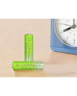 Pila q-connect alcalina aa blister con 4 unidades
