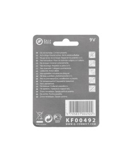 Pila q-connect alcalina 9v blister con 1 unidad