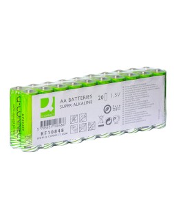 Pila q-connect alcalina aa paquete con 20 unidades