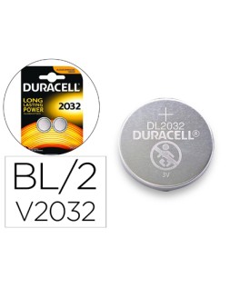 Pila duracell alcalina boton cr2032 blister 2 unidades