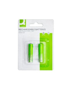 Pila q-connect alcalina aaa recargable blister de 2 unidades