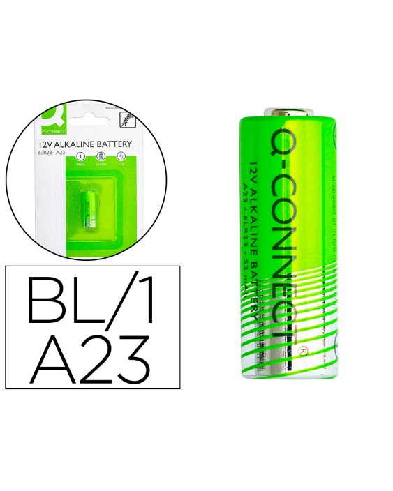 Pila q-connect alcalina ag23 6lr23 12v blister de 1 unidad