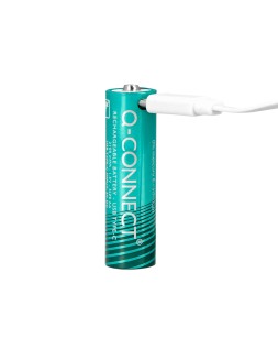 Pila q-connect aaa recargable por usb-c blister de 4 unidades