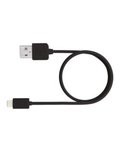 Cable usb 2.0 a apple lightning mediarange usb 2.0 longitud de cable 1 m negro