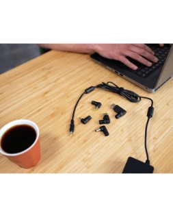 Adaptador de corriente trust primo universal para portatil charger 19v-70w con 6 conectores