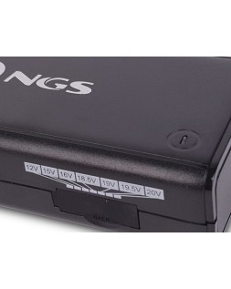 Adaptador de corriente ngs manual laptop 90w con 11 adaptadores