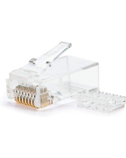 Conector nanocable rj45 8 hilos categoria 6
