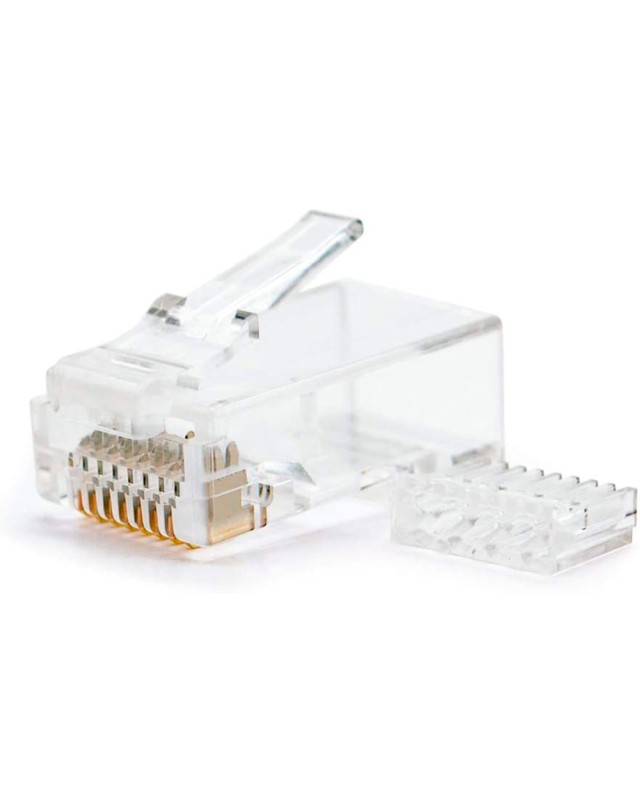 Conector nanocable rj45 8 hilos categoria 6