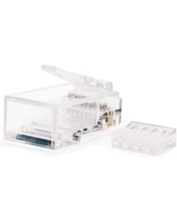 Conector nanocable rj45 8 hilos categoria 6