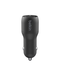 Cargador para coche belkin ccb001btbk doble usb-a 24w 12w x2 color negro
