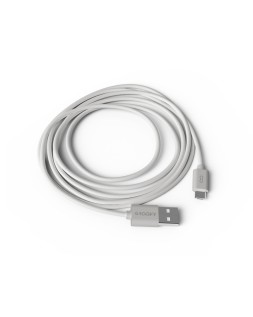 Cable groovy usb-a a micro usb longitud 2 m color blanco