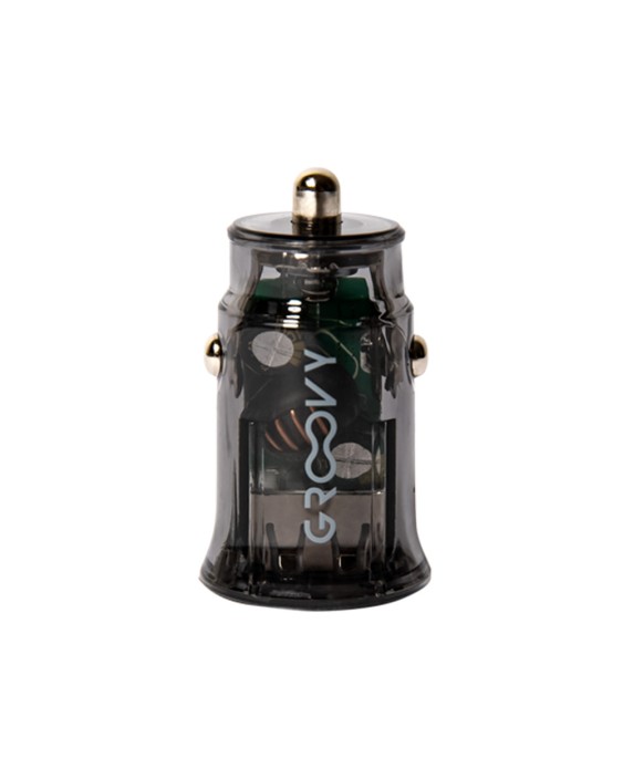 Cargador de coche groovy doble usb a 3.4a gris oscuro