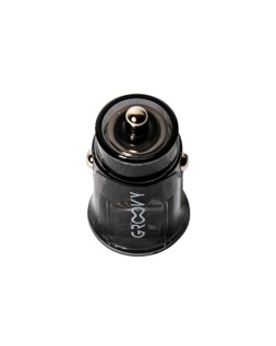 Cargador de coche groovy doble usb a 3.4a gris oscuro