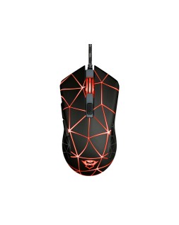 Raton trust gxt133 locx gaming optico luces led 800-4000 ppp 6 botones usb 2.0 cable 1,80 m color negro