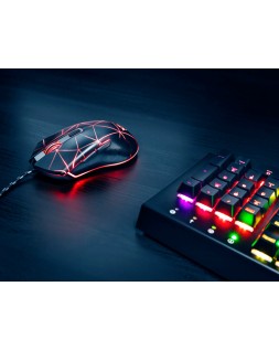 Raton trust gxt133 locx gaming optico luces led 800-4000 ppp 6 botones usb 2.0 cable 1,80 m color negro