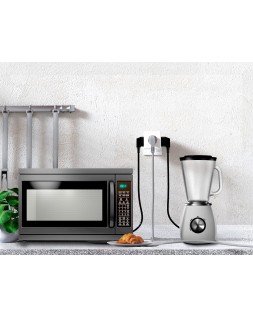 Regleta q-connect de cubo enchufe multiple power cube 6 en 1 directo pared 3 tomas de corriente+2 usb+1 usb c