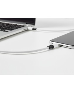 Cable usb-c a apple lightning q-connect pvc longitud 2m blanco