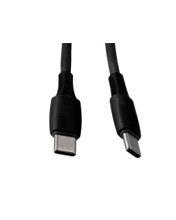 Cable usb-c a usb-c q-connect pvc longitud 2m negro