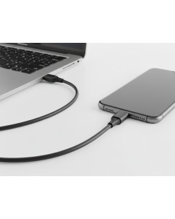 Cable usb-c a usb-c q-connect pvc longitud 2m negro