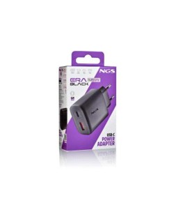 Cargador de pared ngs gan ultrarapido para portatil 45w con 2 puertos: usb-c a usb-a