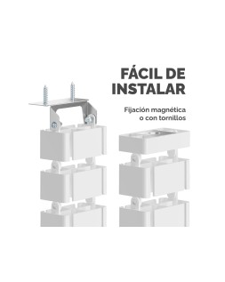 Organizador de cables fellowes extensible para escritorio longitud 1,3 m color blanco