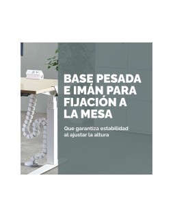 Organizador de cables fellowes extensible para escritorio longitud 1,3 m color blanco