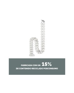 Organizador de cables fellowes extensible para escritorio longitud 1,3 m color blanco